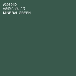#39594D - Mineral Green Color Image